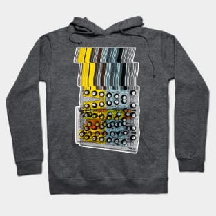 Sirin Synthesizer GlitchTribute Pop Art Hoodie